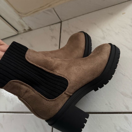 Women's ankle boots size 36 like new, black and brown
