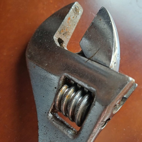 Pastorino adjustable wrench used 250mm vintage, Chrome Vanadium