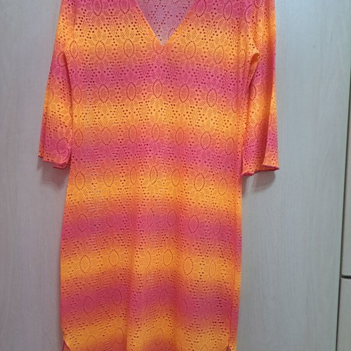 Calzedonia women's kaftan like new, pink and orange, size M