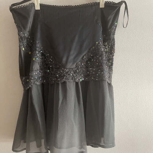 Pinko skirt used with satin and matte tulle combination