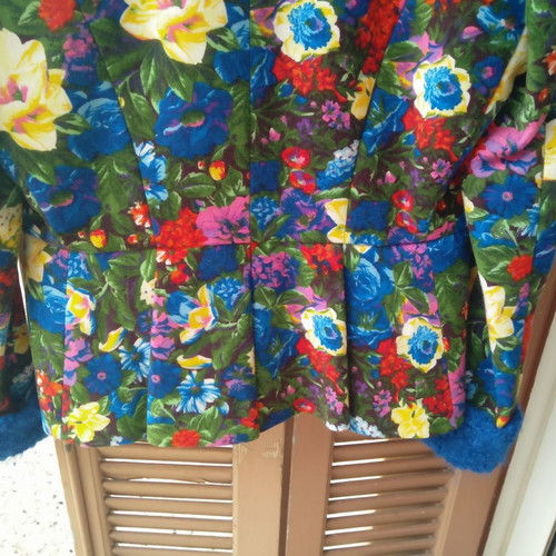 Kenzo women's jacket used, vintage floral wool