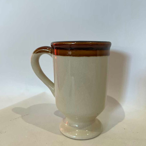 Vintage handmade ceramic Florida souvenir mug used