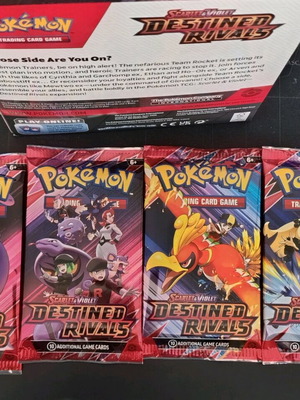 Pokemon Tcg Destined Rivals boosters πακέτο 4 φακελάκια full art καινούργιο
