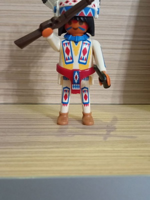 Playmobil Indian Chief figure like new