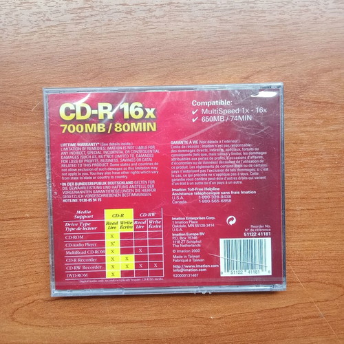 Collectible Imation CD-R 700 MB 80 min 16x new