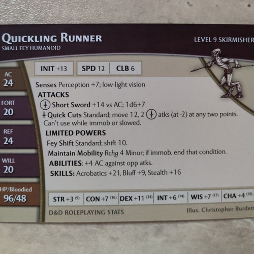 Dungeons & Dragons Demonweb Quickling Runner figure