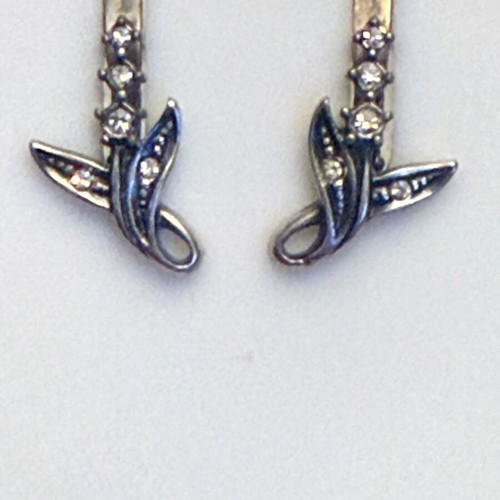 Jenavi silver earrings new with zirconia