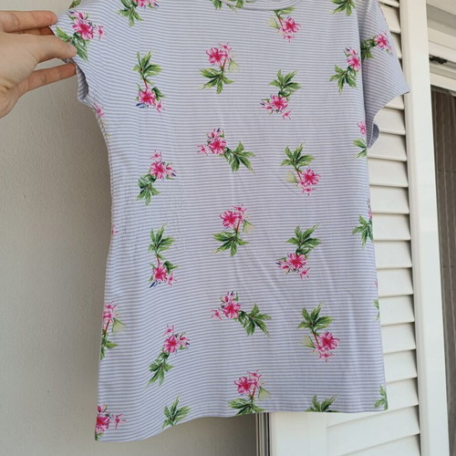 Marks & Spencer Blue Floral Peplum Top like new, size S