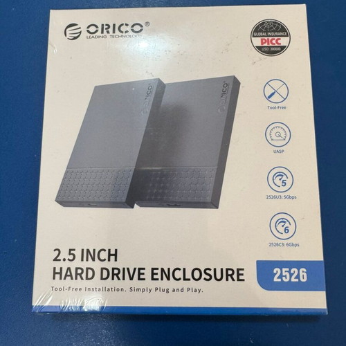 2.5" Hard Drive Enclosure new, for HDD/SSD with USB connection