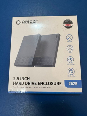 2.5" Hard Drive Enclosure new, for HDD/SSD with USB connection