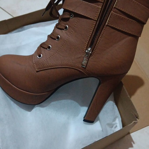 Brown ankle boots size 38