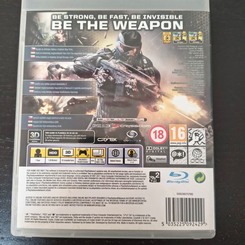 Crysis 2 for PS3 like new