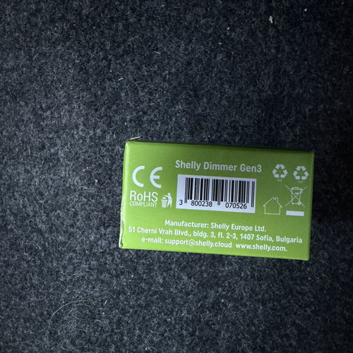Shelly Dimmer 230V Gen 3 new with Wi-Fi and Bluetooth