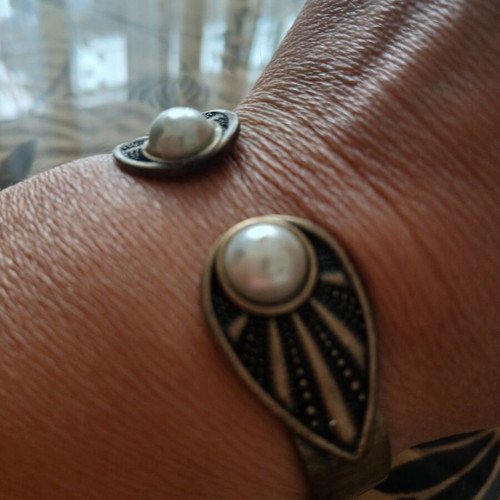 Copper handcuff bracelet 6.5 cm opening like new