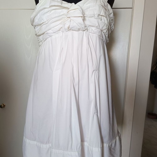 Flavio Castellani short summer dress Large like new, white