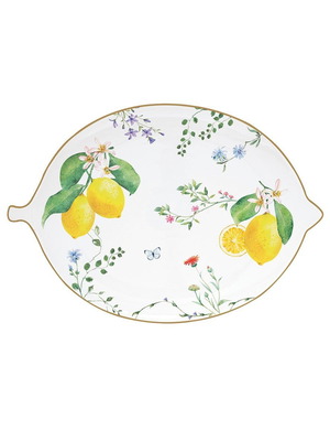 Coupe platter new 25x18 cm porcelain