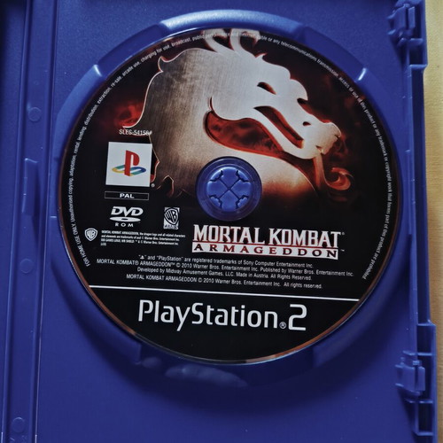 Mortal Kombat Armageddon PS2 game PAL
