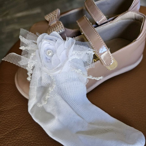 Mouger ballerinas size 23 like new, pink-beige