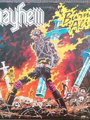 Mayhem Burned Alive vinyl record used, metal