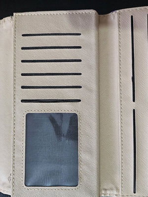 Purple wallet used