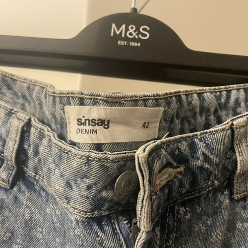 Sinsay denim shorts bermuda, blue, XL