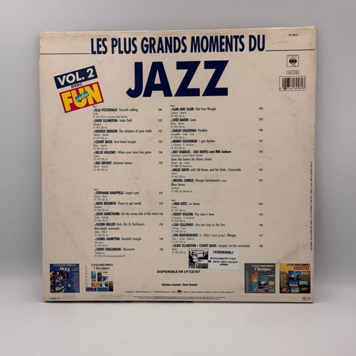 Various Les Plus Grands Moments Du Jazz Vol.2 double album
