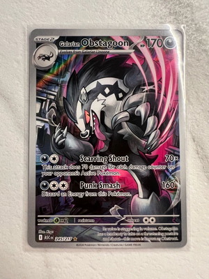 Pokemon TCG Ascended Heroes Galarian Obstagoon like new