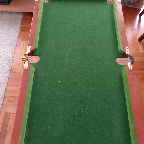 Mini billiard table used, height 70cm, dimensions 60x110cm