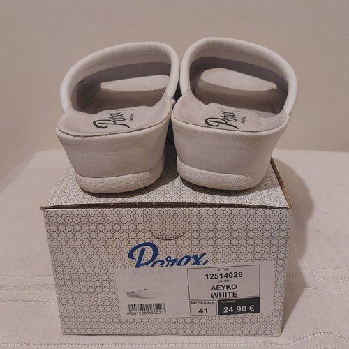 Parex women's anatomical slippers size 40 used, white