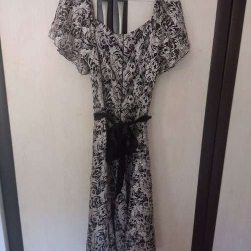 Zic Zac dress like new with lace, black and gold