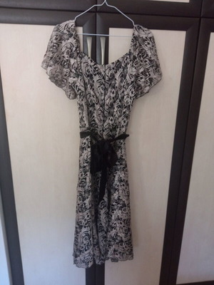 Zic Zac dress like new with lace, black and gold