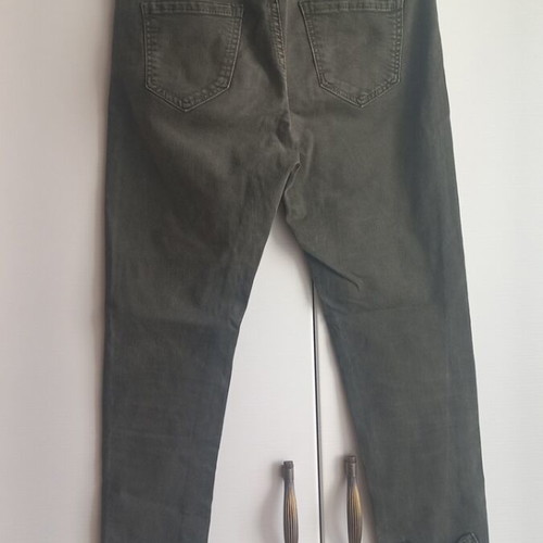 Laphilo Jeans khaki stonewashed girls' jeans with bows, size S