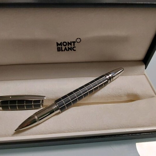 Mont Blanc Star Walker fineliner roller pen platinum new