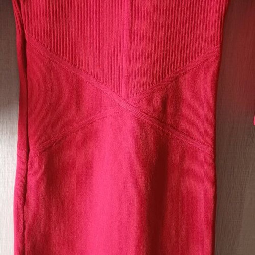 Mango Fitted Dress Like New, Red Color