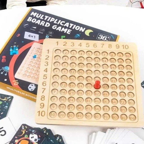 Montessori wooden multiplication math game like new