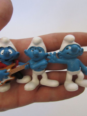 Smurfs Peyo Schleich figures set of 3 used