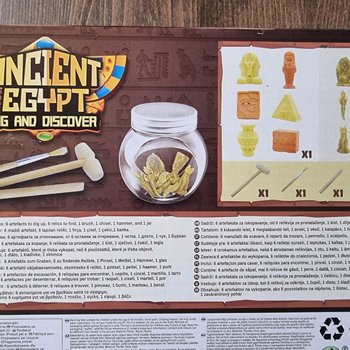 Ancient Egypt kids excavation kit like new