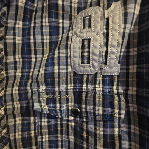 Replay men's blue dress shirt, size M