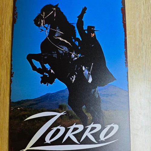 Metal decorative sign Zorro like new
