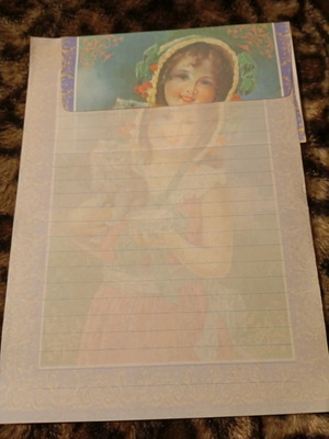 Correspondence like new, 1 sheet with envelope