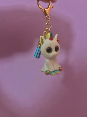 Unicorn keychain in like new condition