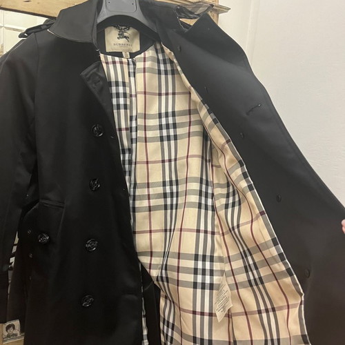 Burberry black trench coat used No 34 (XS)