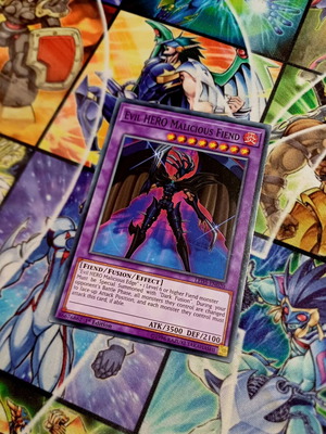 Evil HERO Malicious Fiend LED5 Yu-Gi-Oh! card