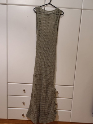 Pull & Bear φόρεμα παραλίας crochet ολοκαίνουργιο, χακί, μέγεθος S