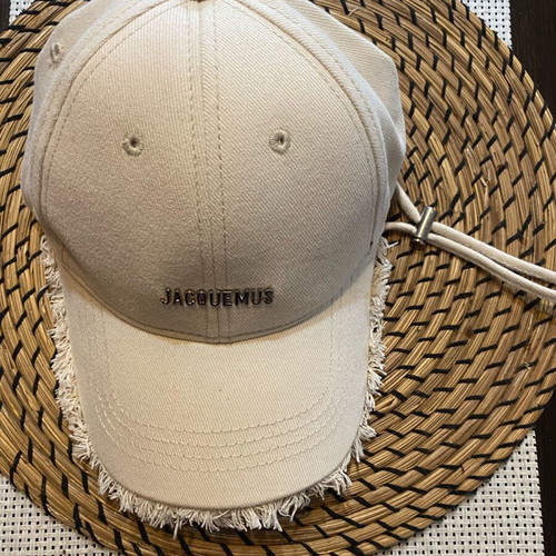 Jacquemus Artichaut καπέλο σαν καινούργιο, εκρού, ρυθμιζόμενο