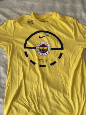 Fenerbache T Shirt Medium Nike New Yellow