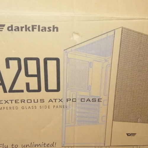 PC Case A290 Tempered Glass like new with fan and cables