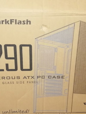 PC Case A290 Tempered Glass like new with fan and cables