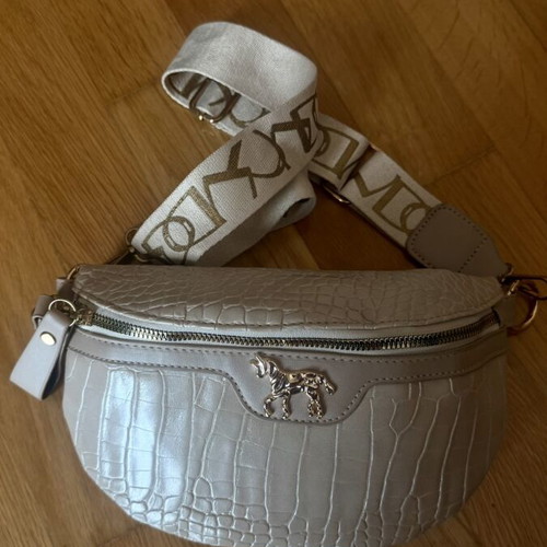 Shein Crossbody Bag beige croco texture like new