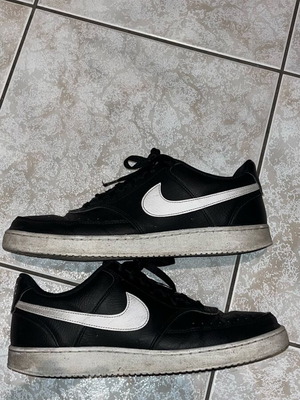 Nike Court Vision Low Next Nature used men's shoes size 44.5 black-white
